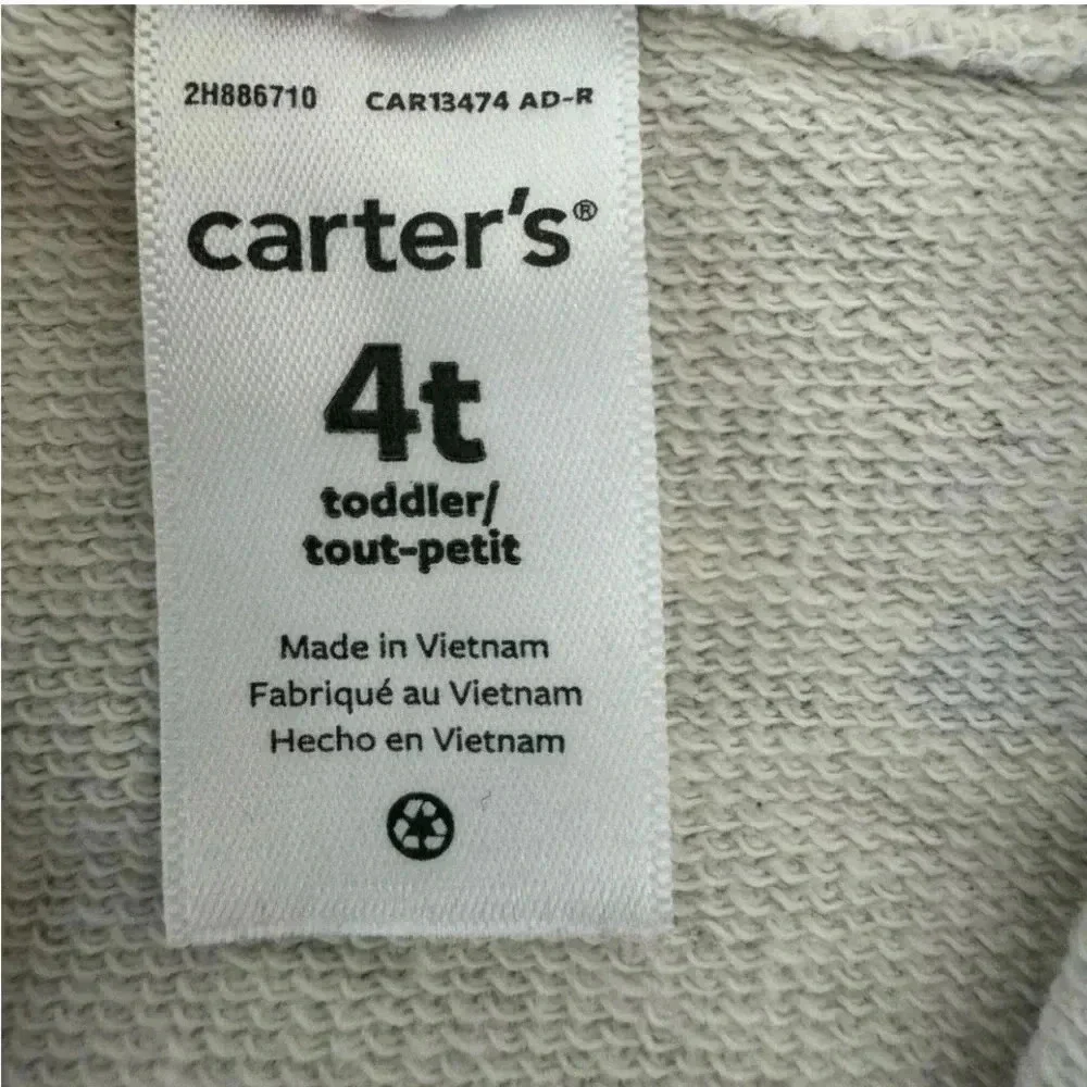 Carter’s Gap Long Sleeves Cotton Girls Multicolor Soft Hoodies SZ 4/5 #1993